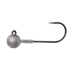 Pack 20 TĂȘte PlombĂ©e Madcat Golf Ball Jig Head 8/0 Natural