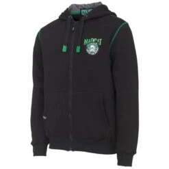 SWEAT HOMME MADCAT BADGE LOGO ZIP HOODIE - NOIR